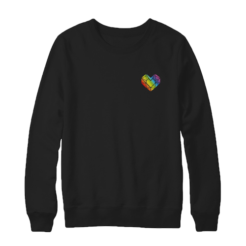 LeeRy30 Rainbow Heart Merch Sweatshirt